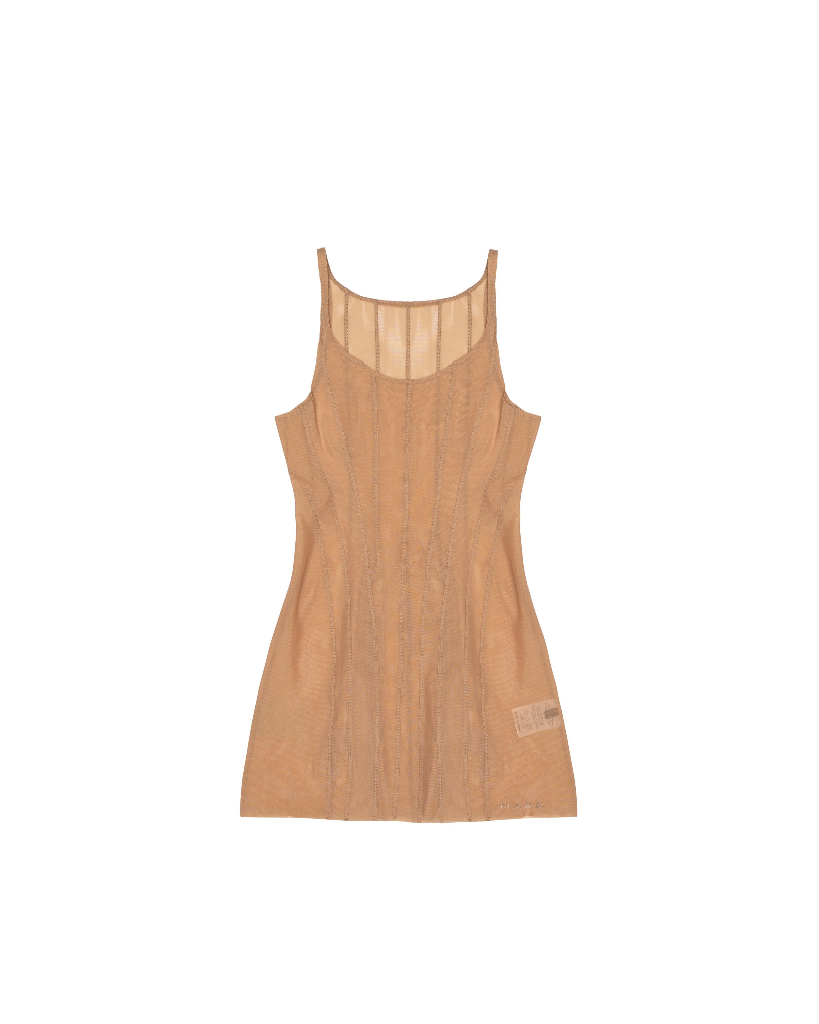 skims soft lounge long slip dress DIESEL WOMEN Long Slip Dress In Shiny Stretch Tulle Nude –  MAISONDEFASHION.COM main image 0