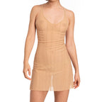 TWISTED SLIP DRESS BLACK