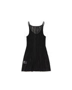 TWISTED SLIP DRESS BLACK