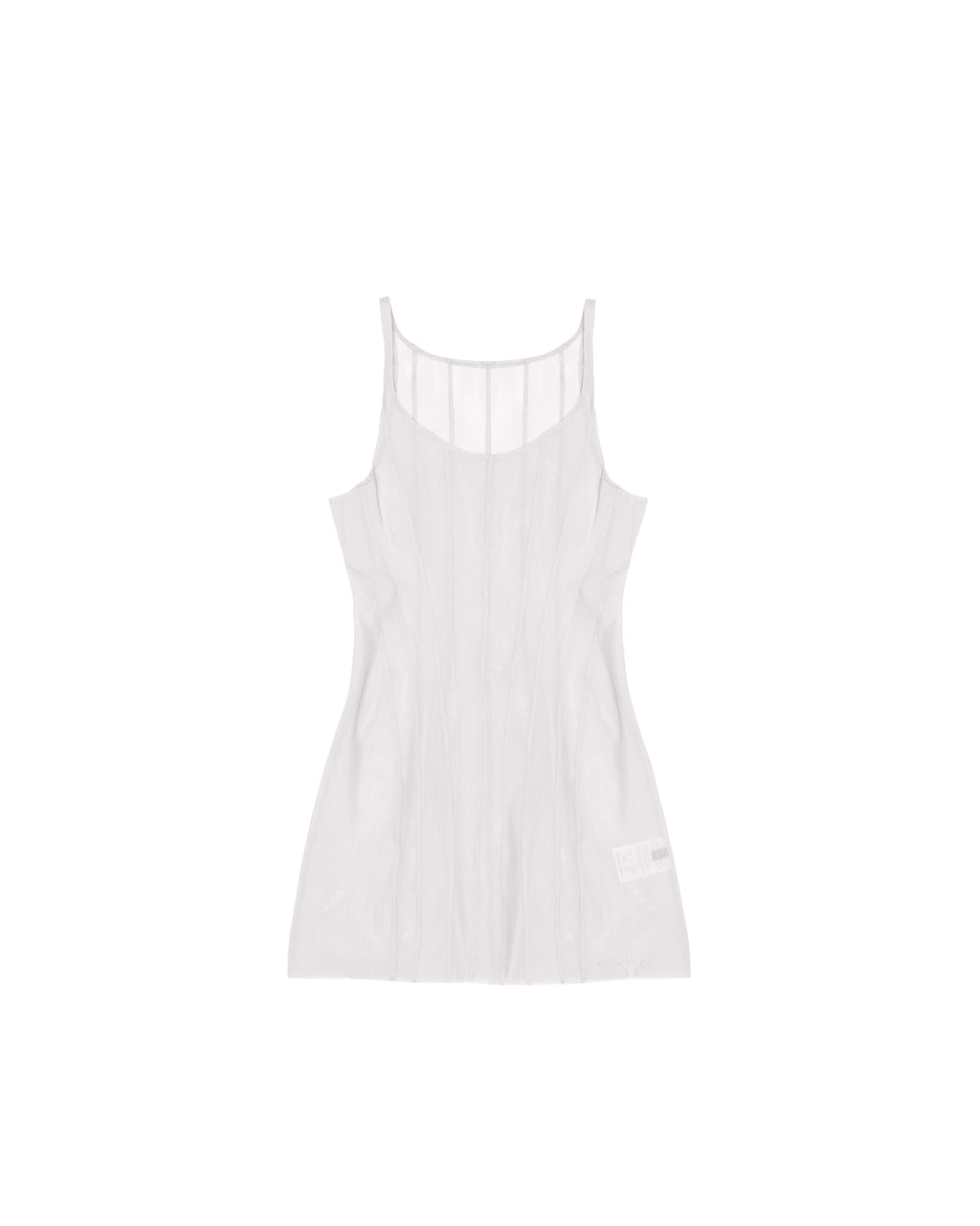 TWISTED SLIP DRESS WHITE