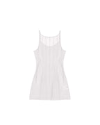 TWISTED SLIP DRESS WHITE