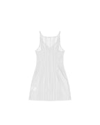 TWISTED SLIP DRESS WHITE
