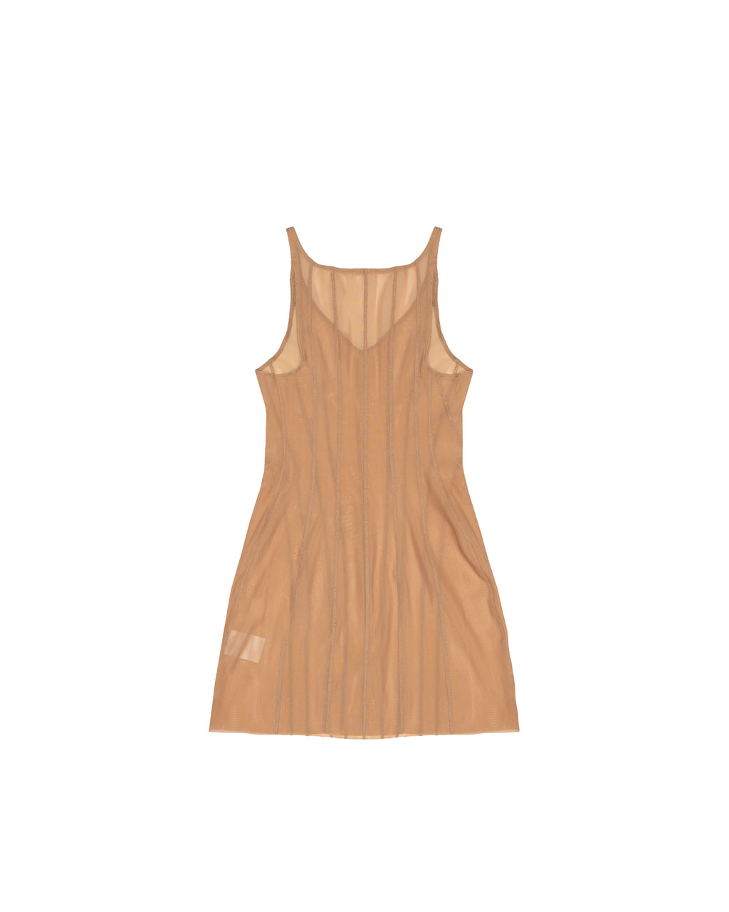 TWISTED SLIP DRESS BEIGE