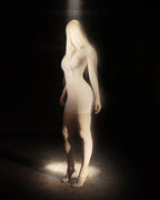 TWISTED SLIP DRESS WHITE