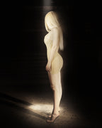 TWISTED SLIP DRESS BEIGE