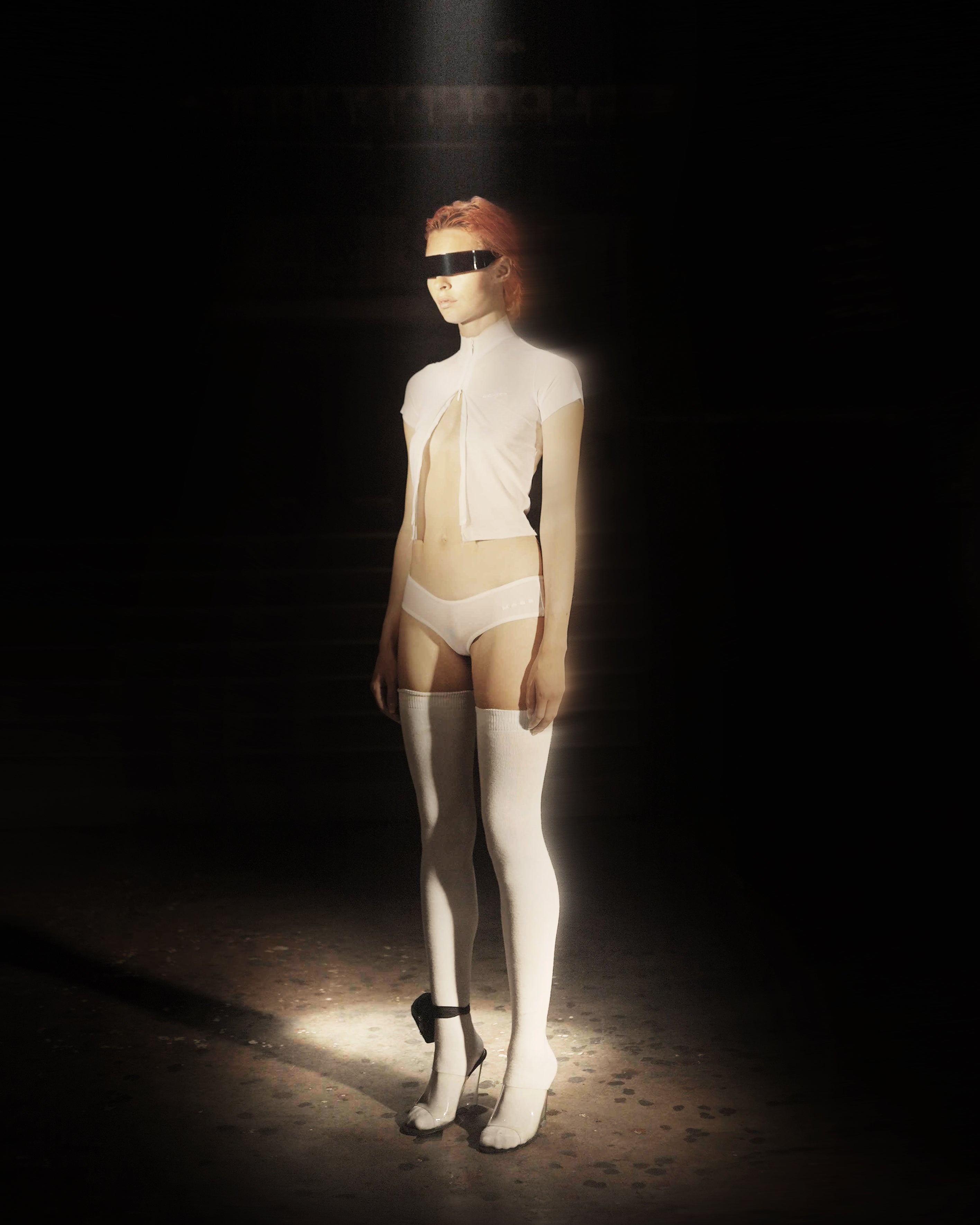 RX MESH BRIEFS WHITE